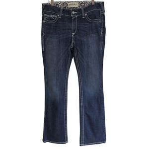 Ariat R.E.A.L Low Rise Rosy Whipstitch Bootcut Jeans Lakeshore Dark Wash 32R